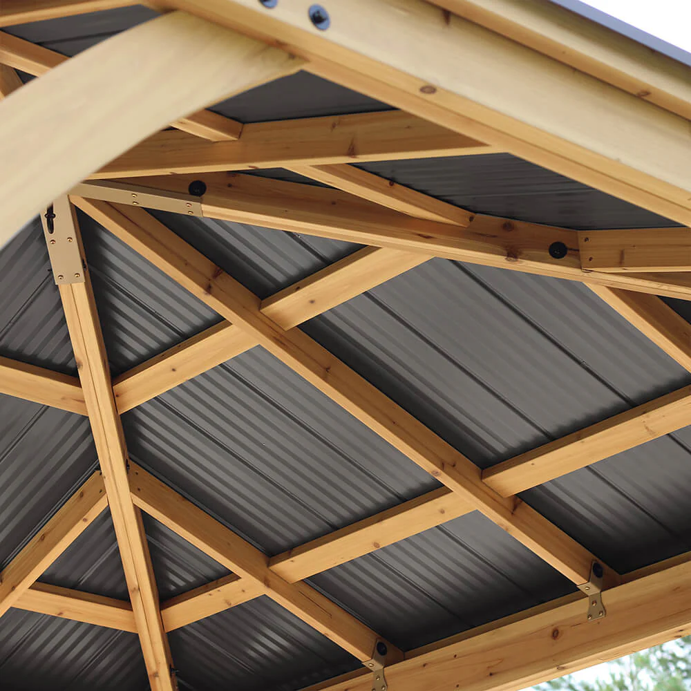 10 x 10 Meridian Gazebo Graphite Roof - Image 3