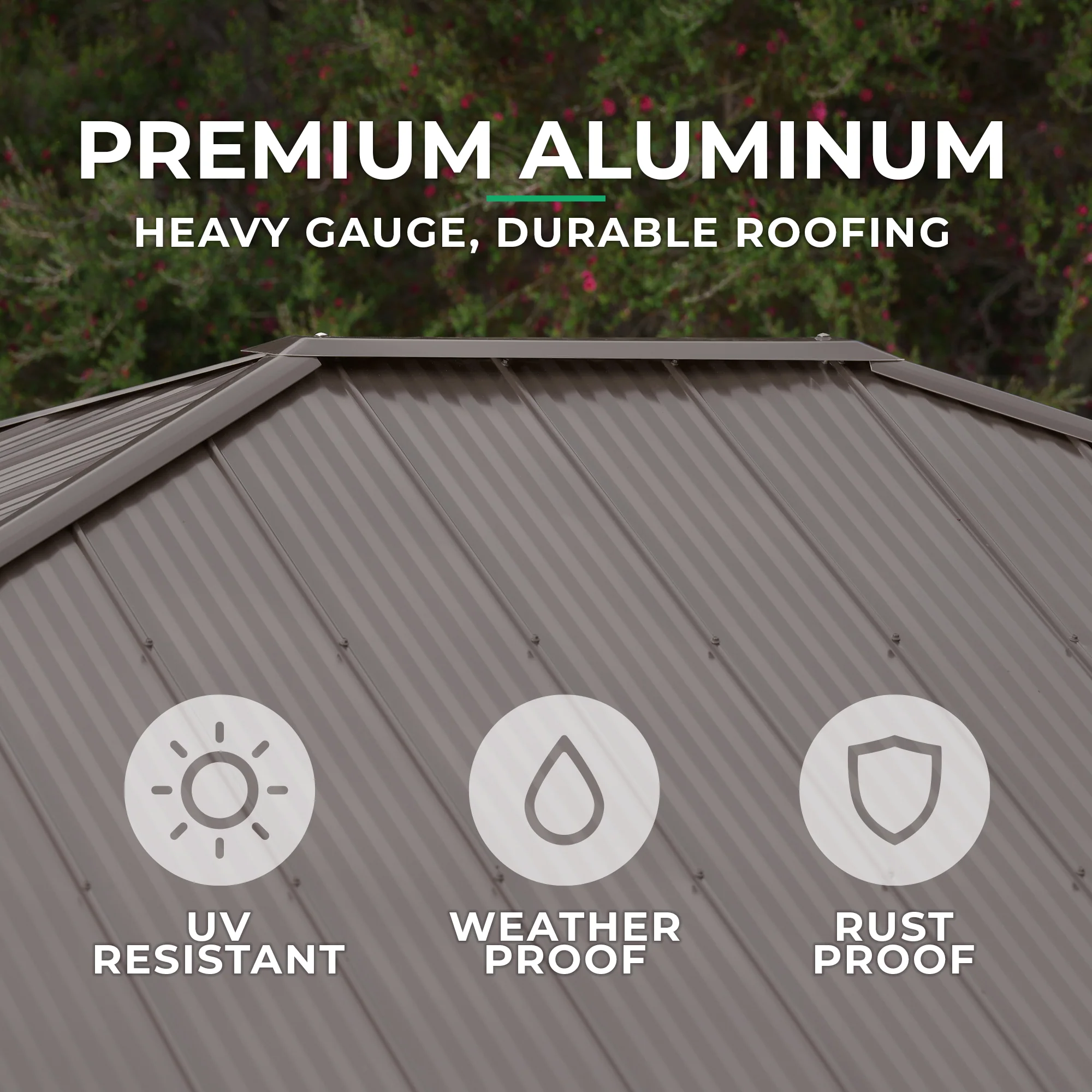 10 x 10 Meridian Gazebo Graphite Roof - Image 7