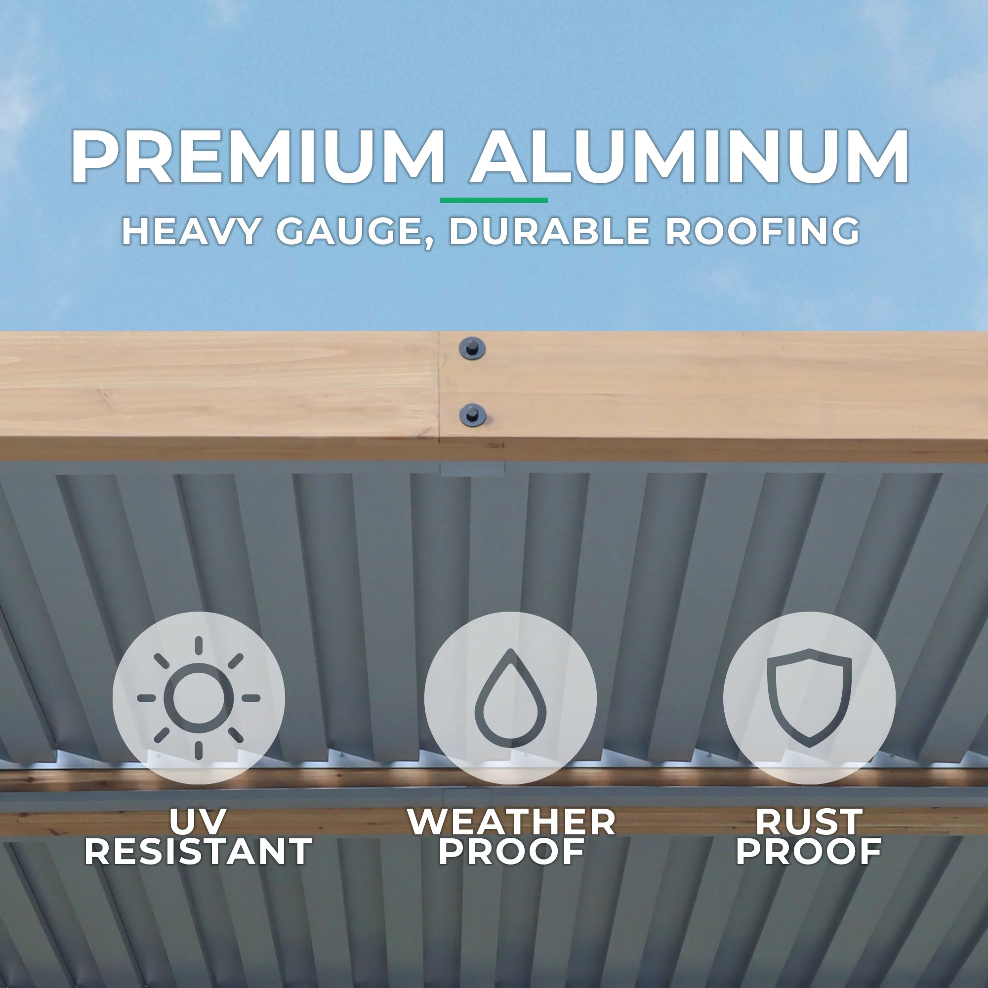 10 x 12 Meridian Wooden Louvered Pergola - Image 12