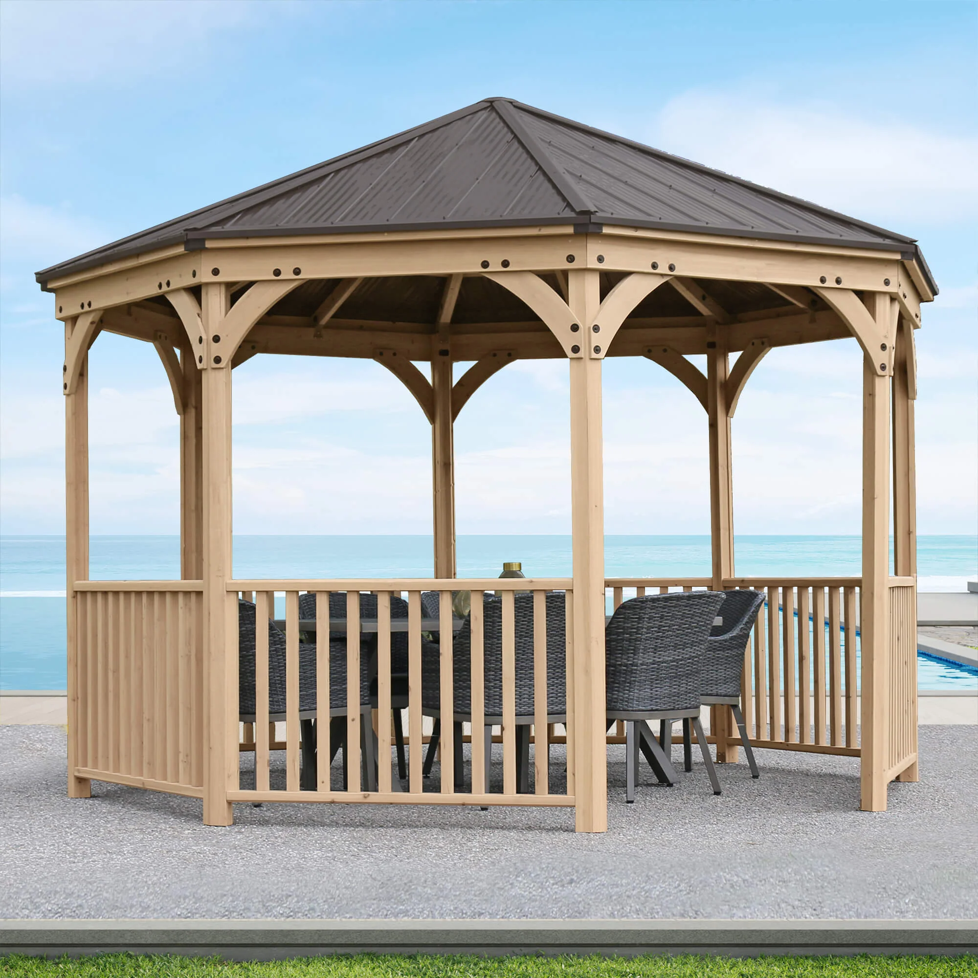 12 ft. Meridian Octagon Gazebo - Image 4