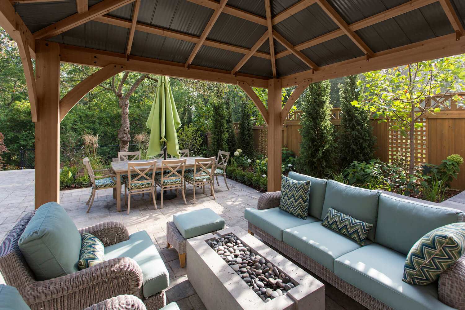 12 x 12 Wood Gazebo with Aluminum Roof (Costco) - Image 4