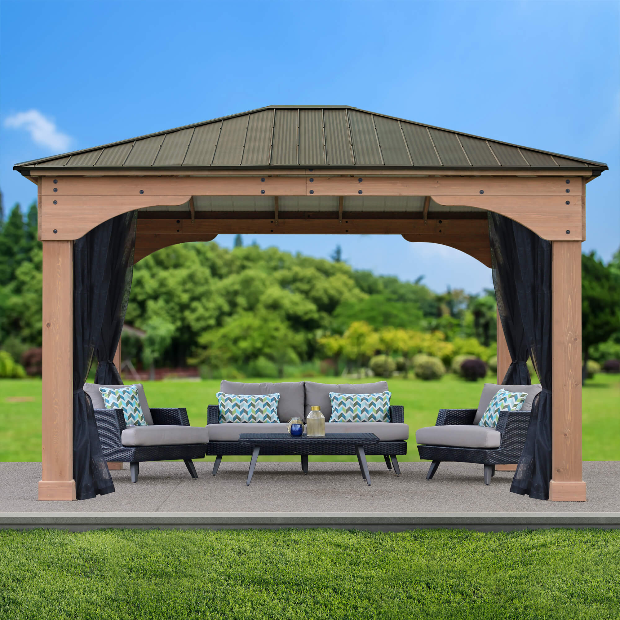 12 x 14 Gazebo Mosquito Mesh Kit - Image 5