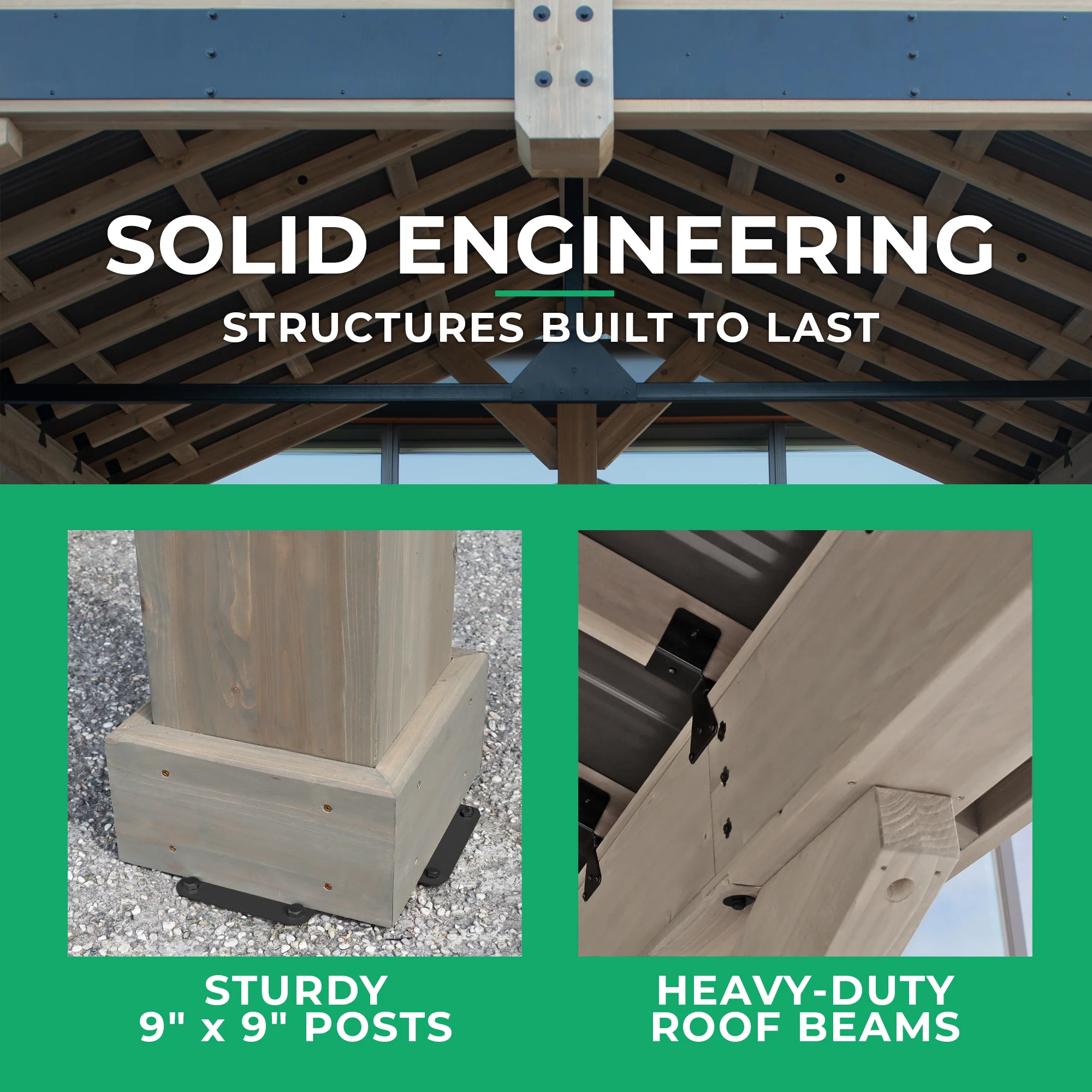 16 x 14 Timber Frame Pavilion - Image 9