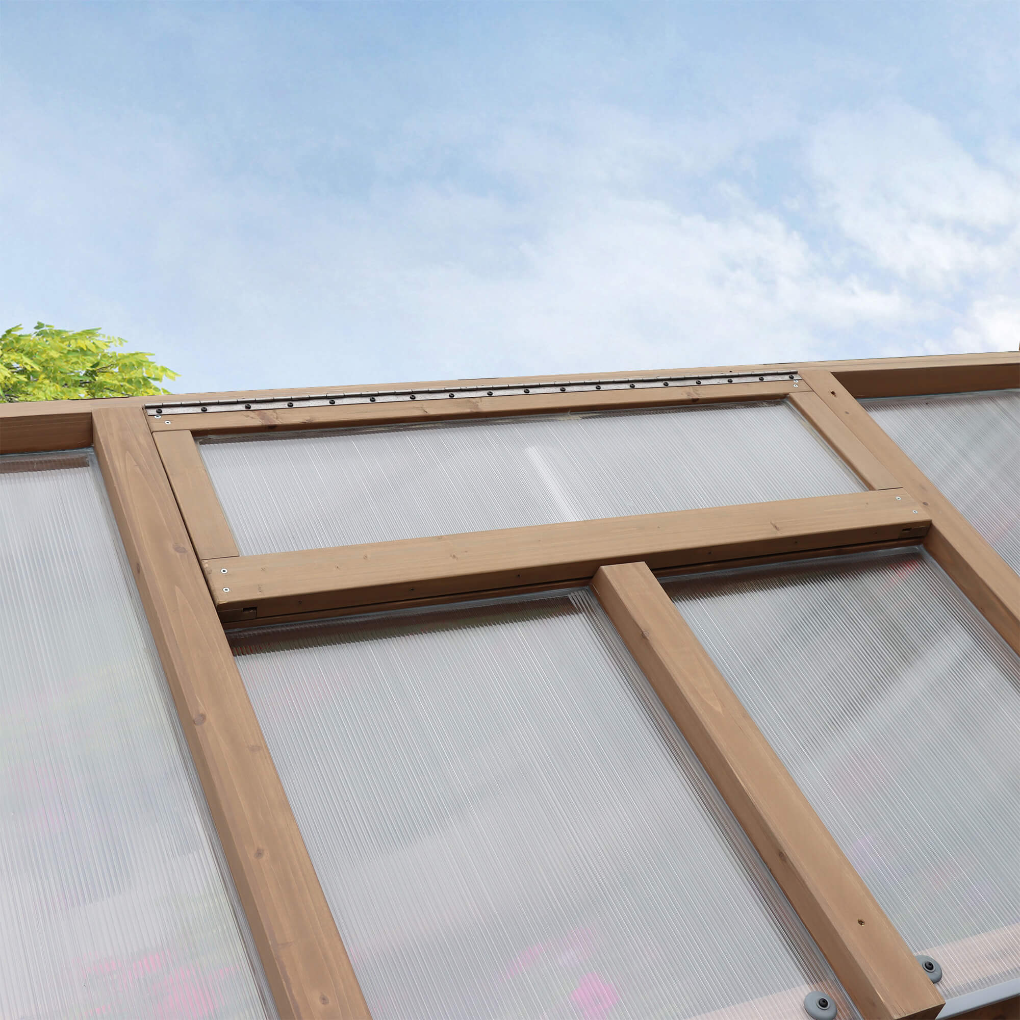 6.7 x 7.8 Cedar Garden Greenhouse - Image 11