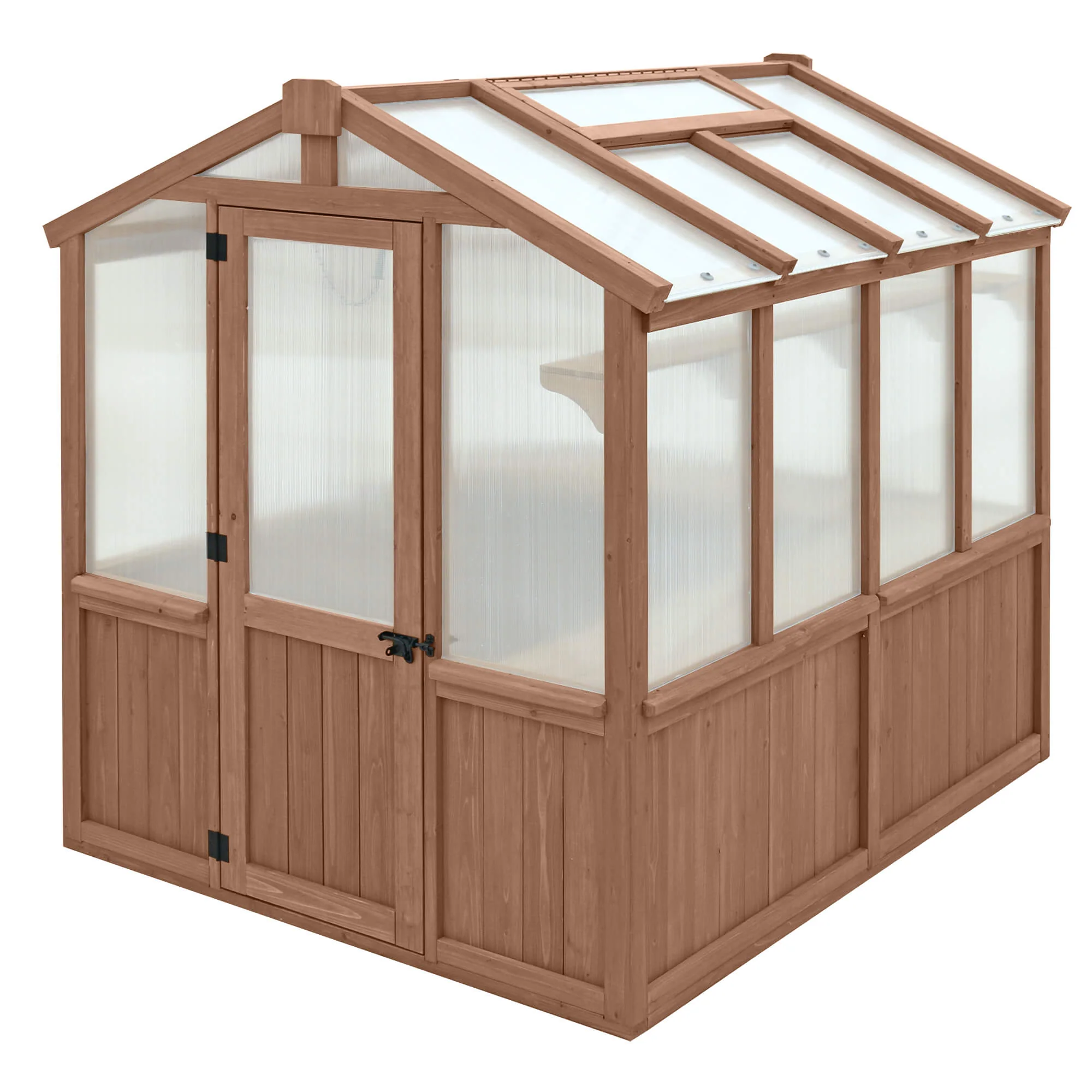 6.7 x 7.8 Cedar Garden Greenhouse - Image 3