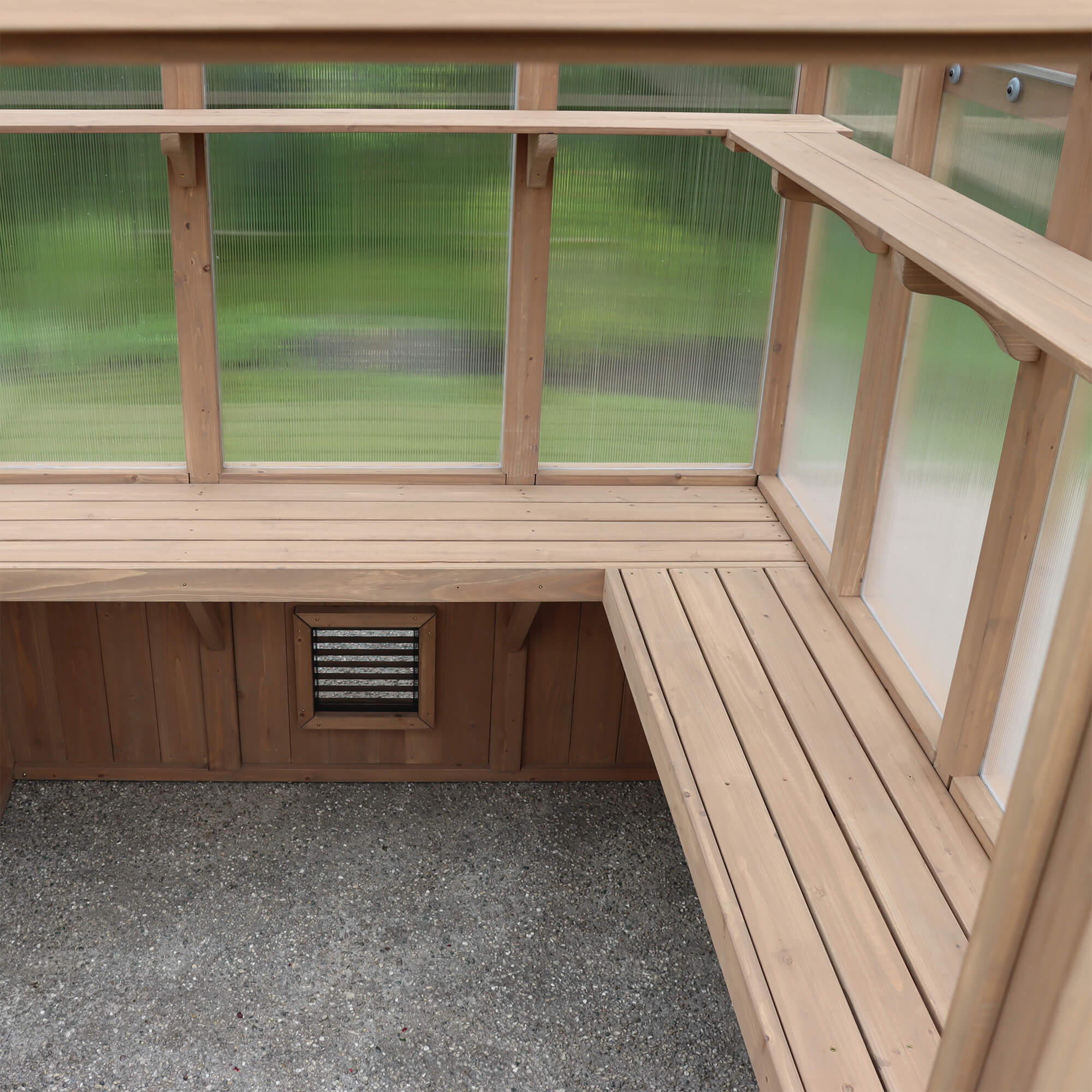 6.7 x 7.8 Cedar Garden Greenhouse - Image 8