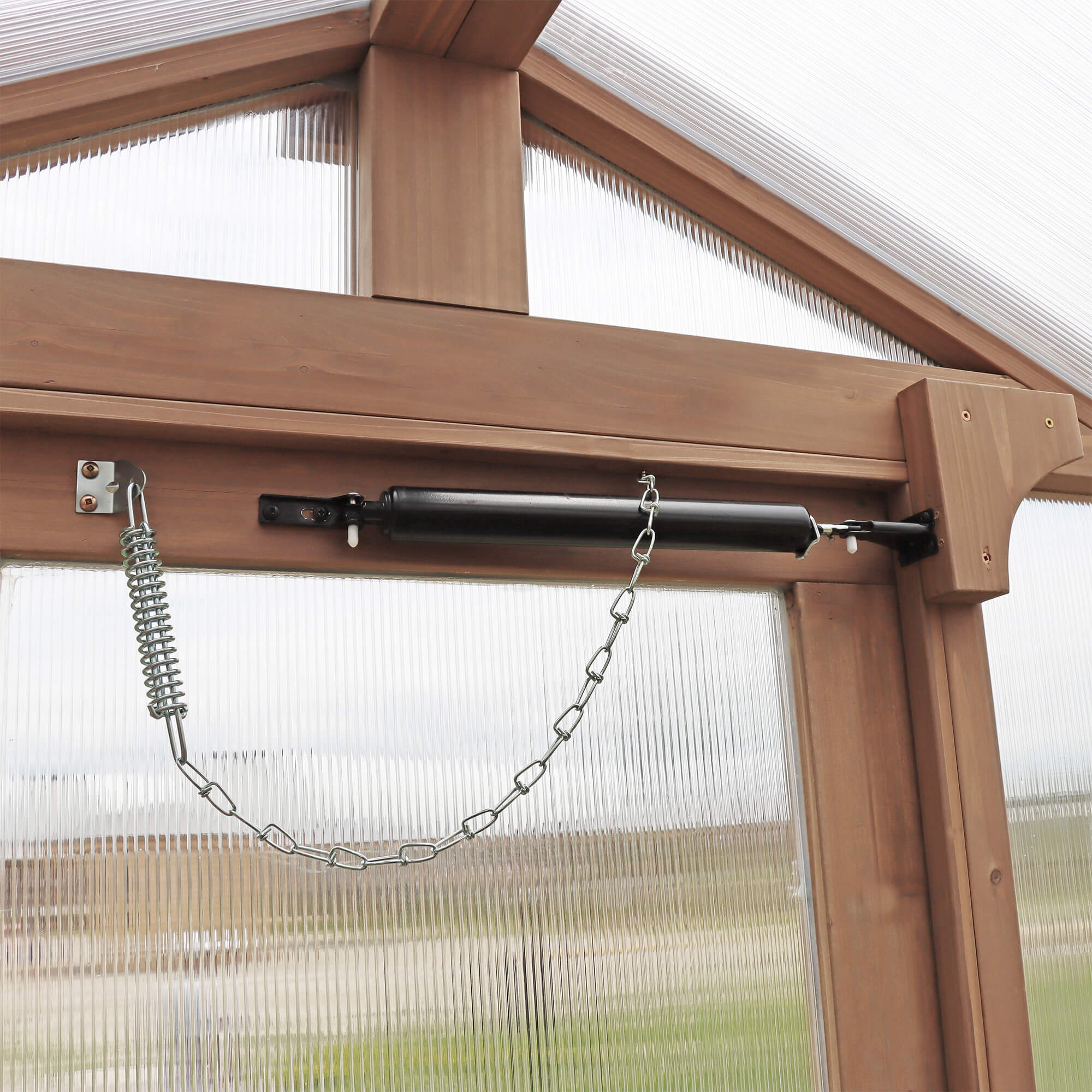 6.7 x 7.8 Cedar Garden Greenhouse - Image 9