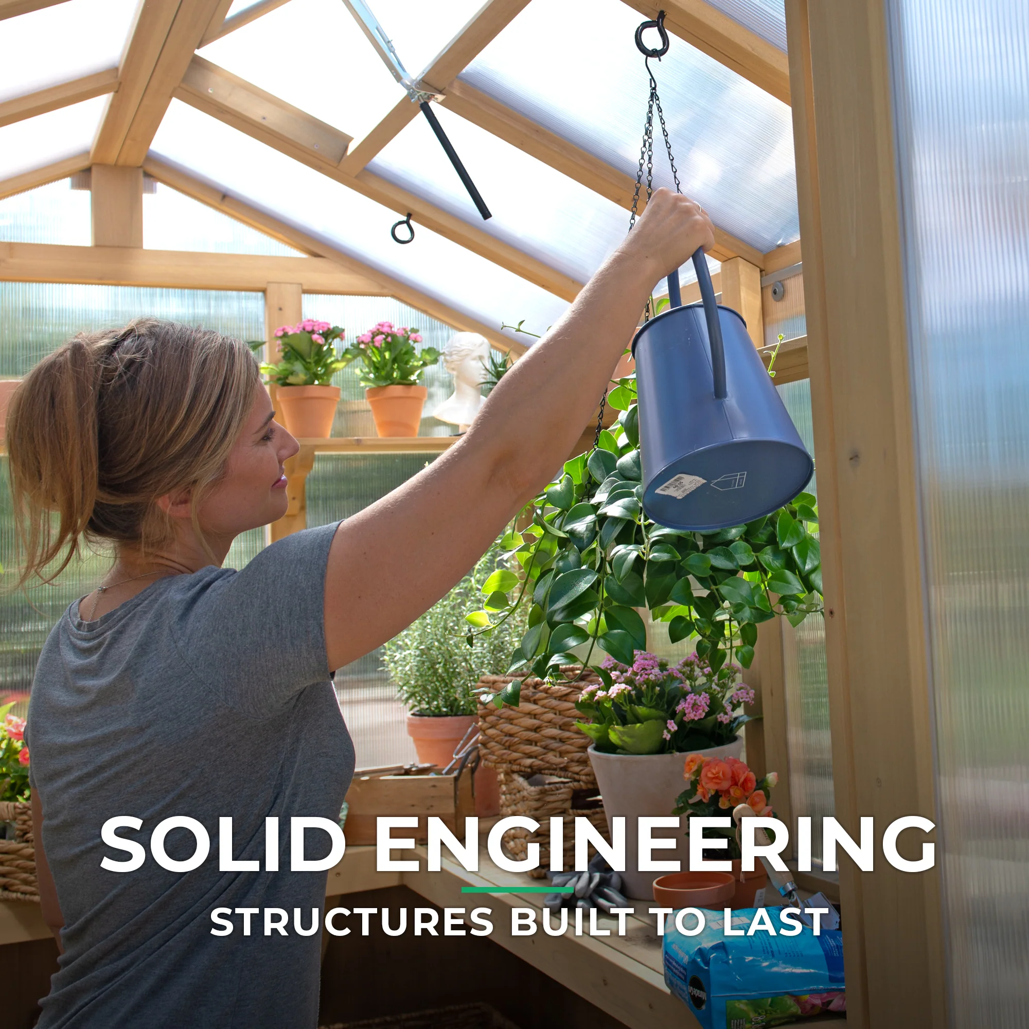 6.7' x 9.7' Meridian Greenhouse - Image 9