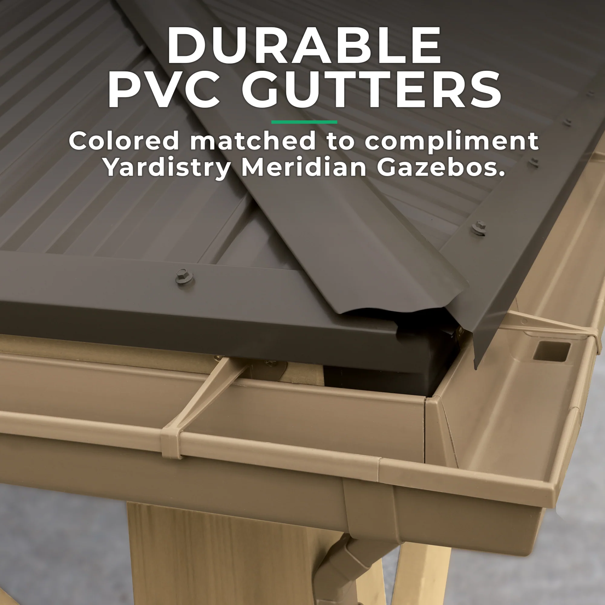 Rain Gutter Kit For The 12 x 14 Meridian Gazebo - Image 6
