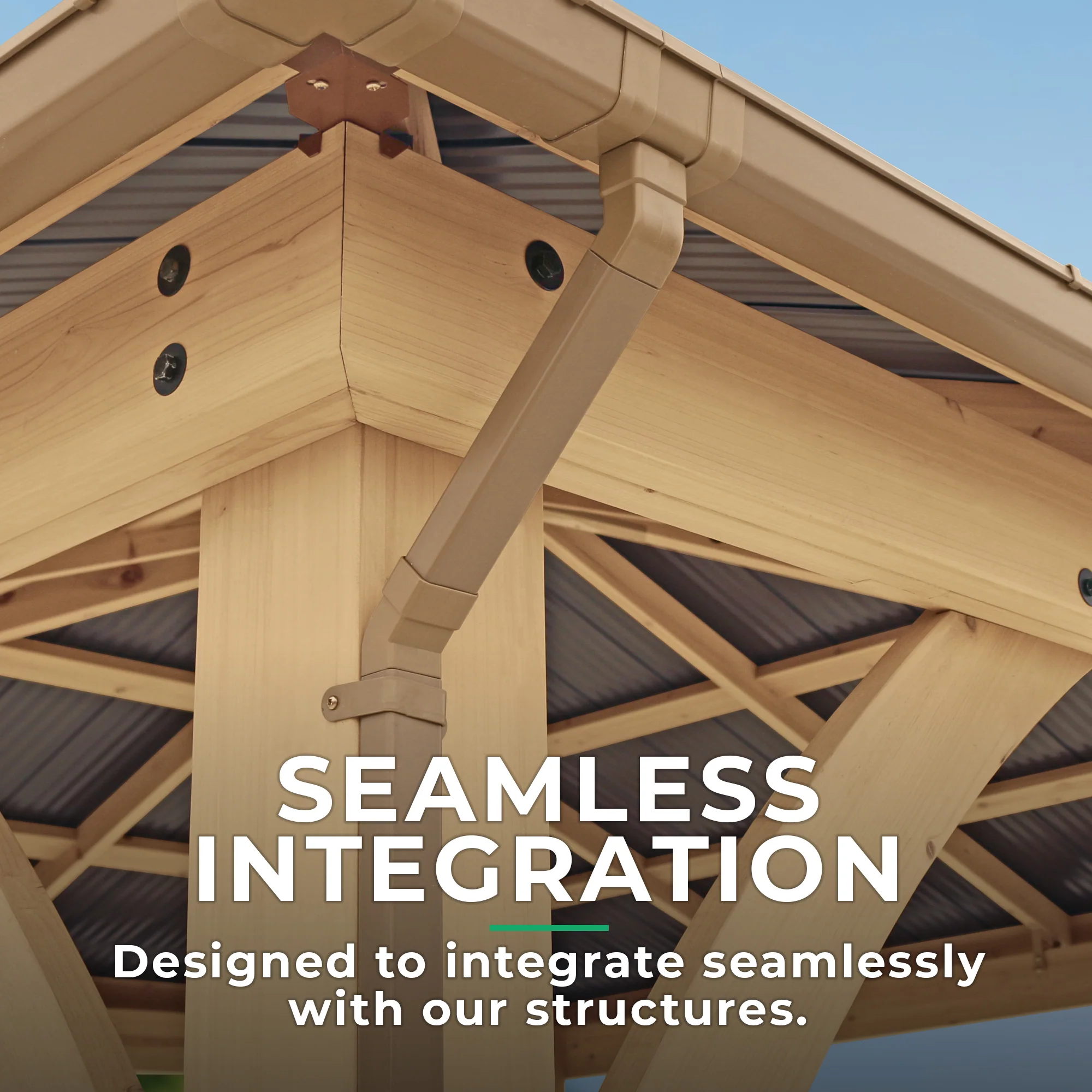 Rain Gutter Kit For The 12 x 20 Meridian Gazebo - Image 3